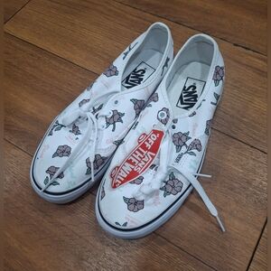 Vans Kids Floral White Sneakers